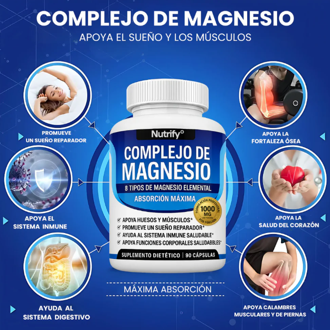 Más energía, menos estrés y un sueño profundo — Magnesio 8 en 1