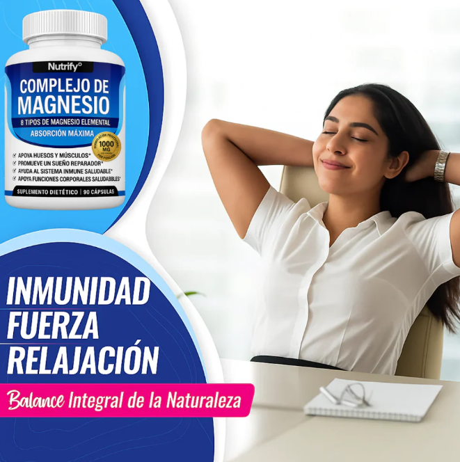 Más energía, menos estrés y un sueño profundo — Magnesio 8 en 1