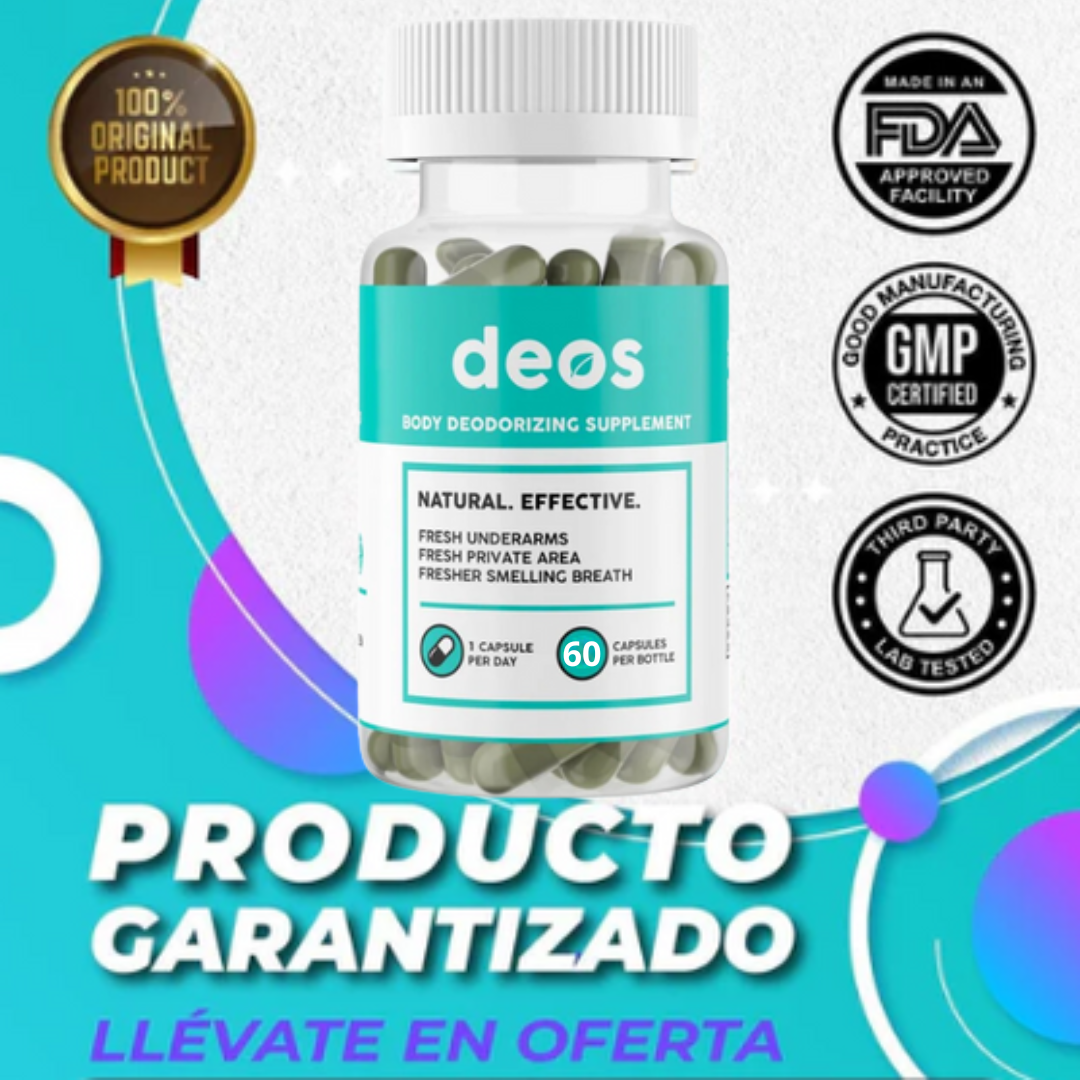 Deos - Desodorante Interno 60 Capsulas Recubiertas