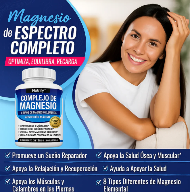 Más energía, menos estrés y un sueño profundo — Magnesio 8 en 1