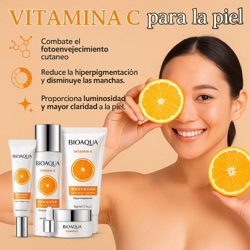 Kit de Lujo Línea Vitamina C Bioaqua - 6 Productos