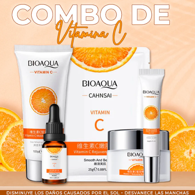 Kit de Lujo Línea Vitamina C Bioaqua - 6 Productos