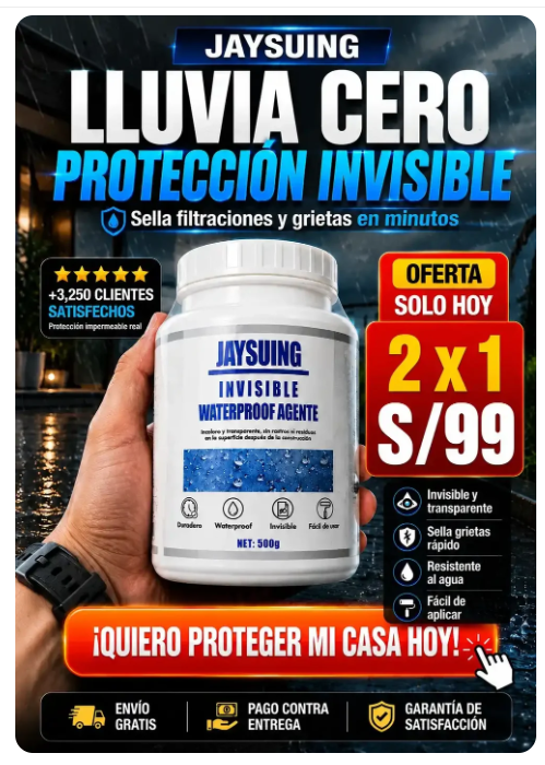 Sellador impermeable contra lluvia